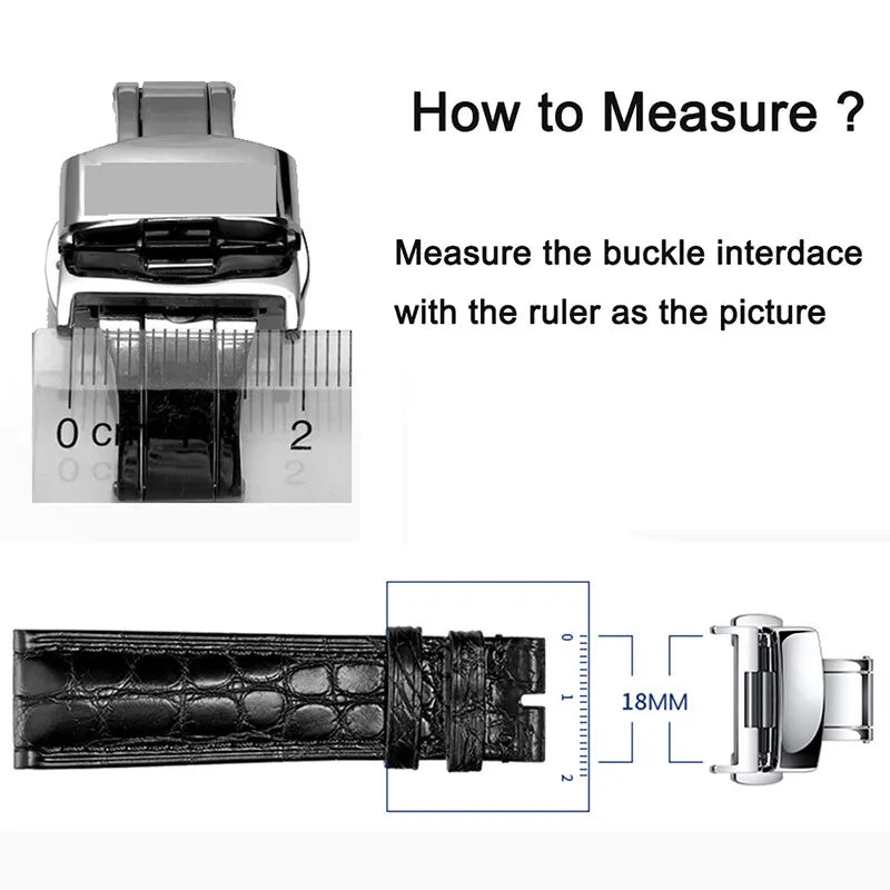 Watch Band Buckles 10mm 12mm 14mm16mm 20mm 22mm 24mm Stainless Steel Butterfly Buckle Polished Button Watchbands Clasp