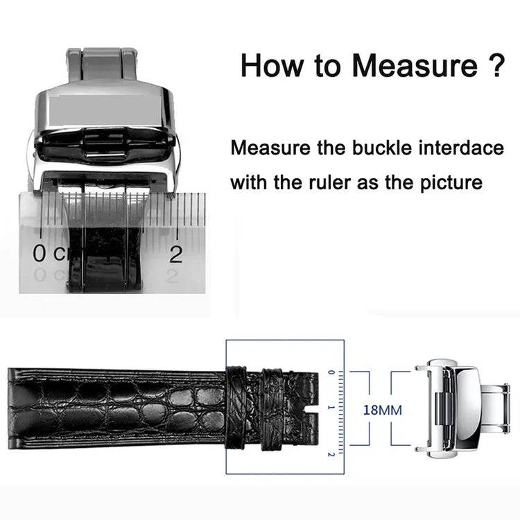 Watch Band Buckles 10mm 12mm 14mm16mm 20mm 22mm 24mm Stainless Steel Butterfly Buckle Polished Button Watchbands Clasp