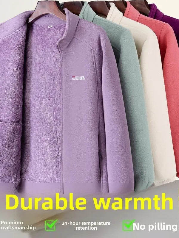 Stand-Collar Fleece Jacket