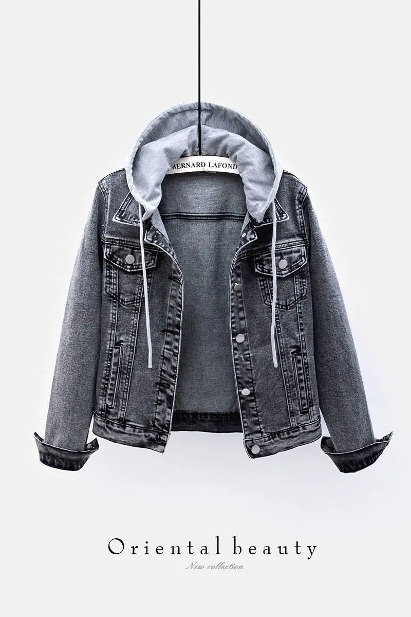 Slim Denim Moto Jacket