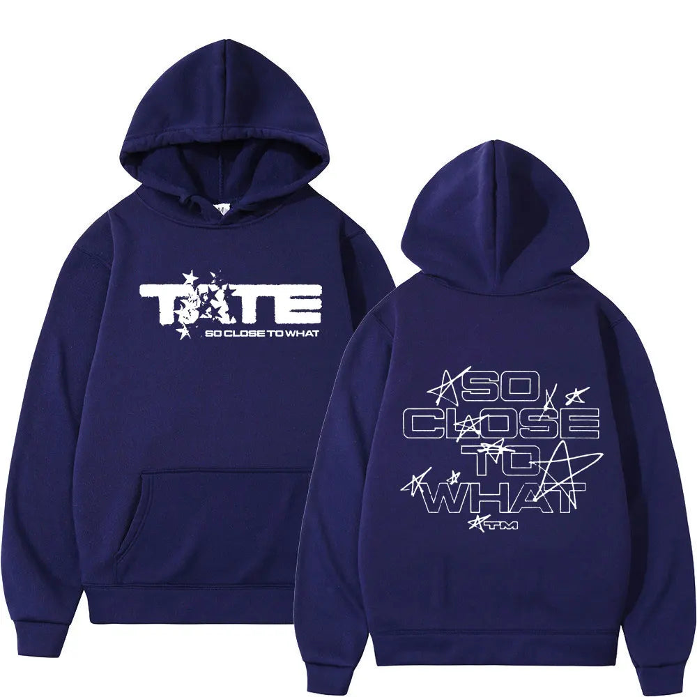 Men Women Clothing Long Sleeve Hooded Sweatshirts Tate McRae So Close To What Album Hoodies Fleece Vintage Oversized Pullovers