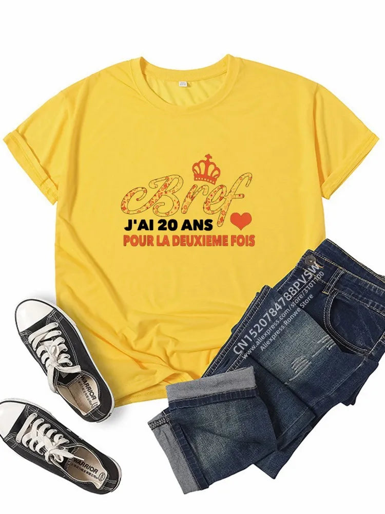 20th Birthday Graphic Tee Top