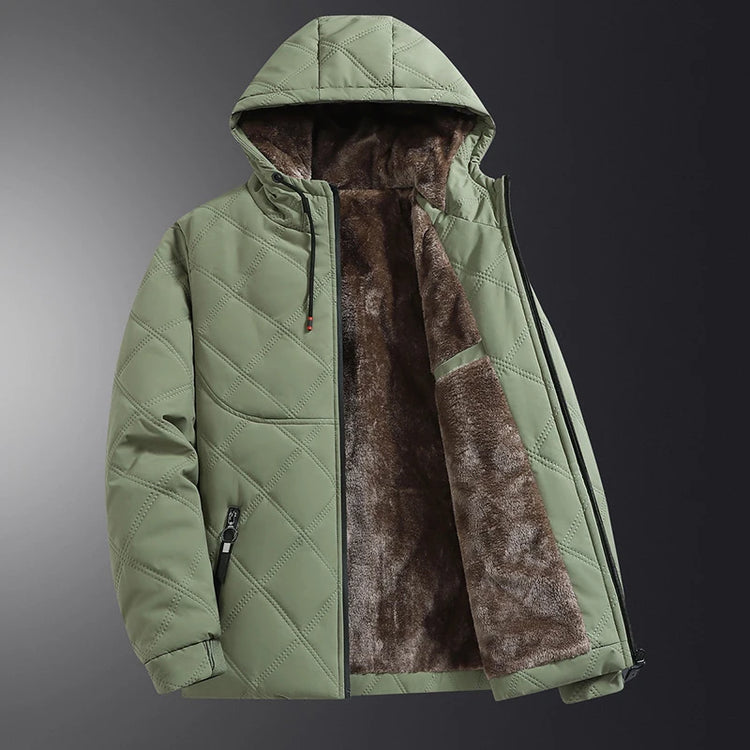 Men's Hooded Padded Parka Coat