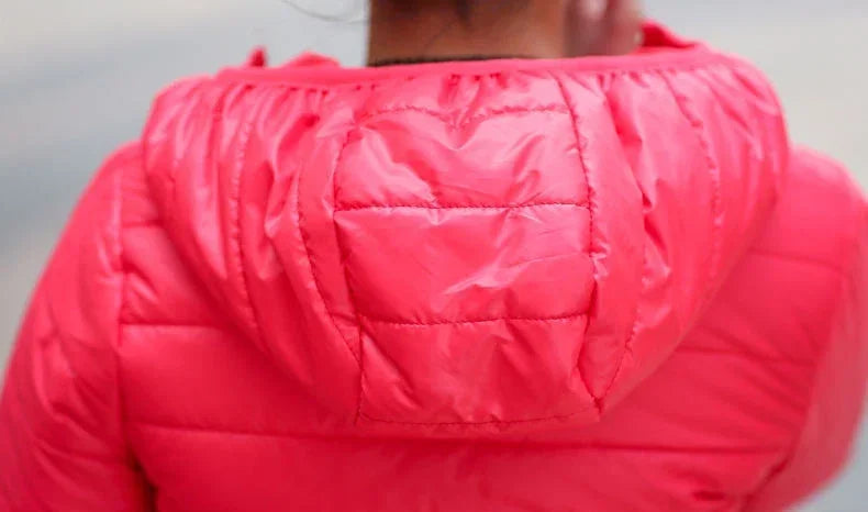 Cropped Hooded Puffer Jacket
