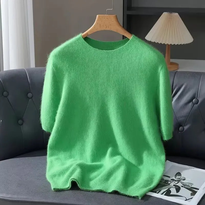 Men's Short-Sleeve Knit Sweater