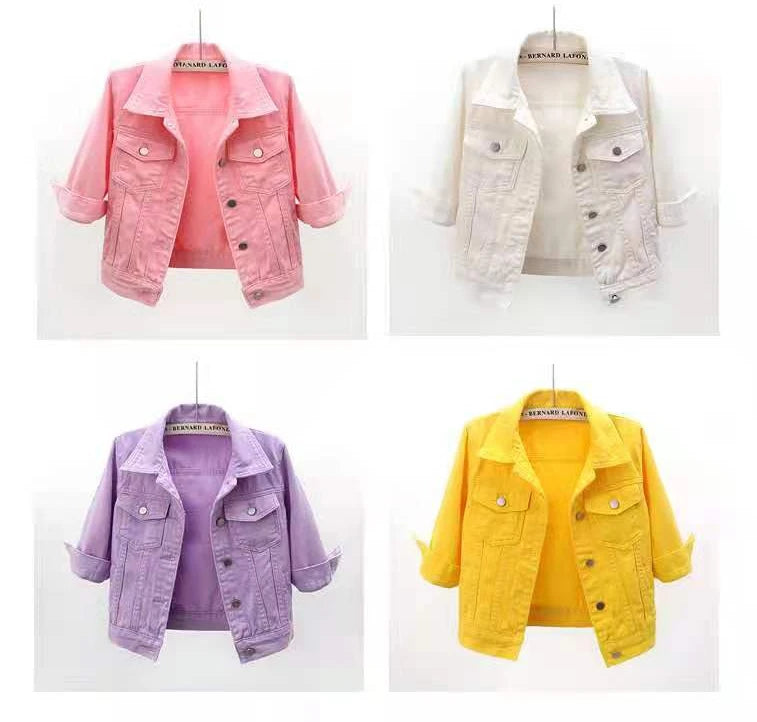 Denim Jacket Women 2023 Three Quarter Sleeves Jean Jacket Woman  Comfortable Denim Coat Chaqueta Vaquera Mujer Veste Jeans Femme