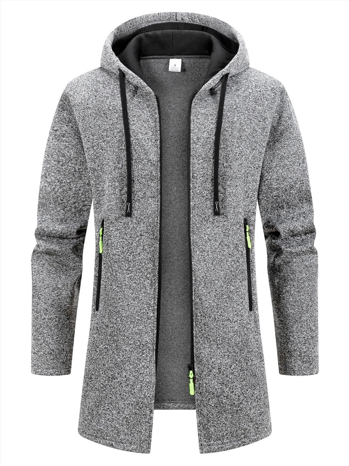 Men's Fleece-Lined Hooded Sweater Coat