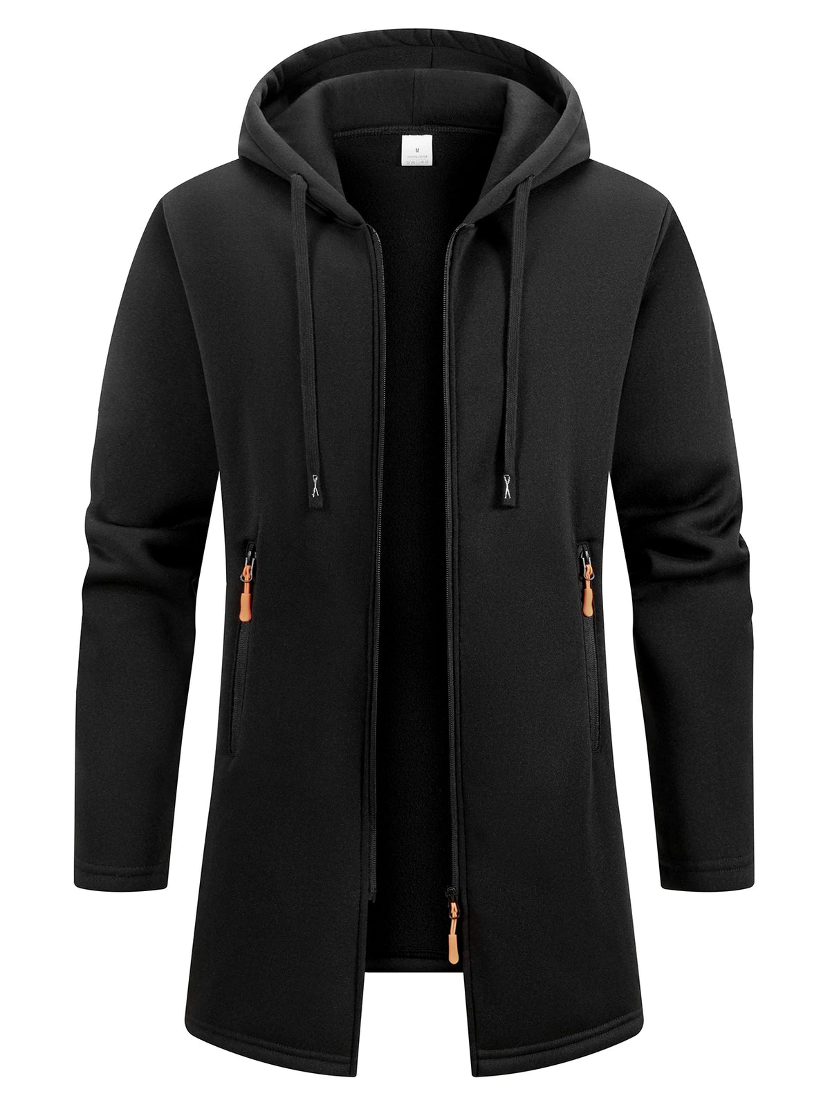 Men's Fleece-Lined Hooded Sweater Coat