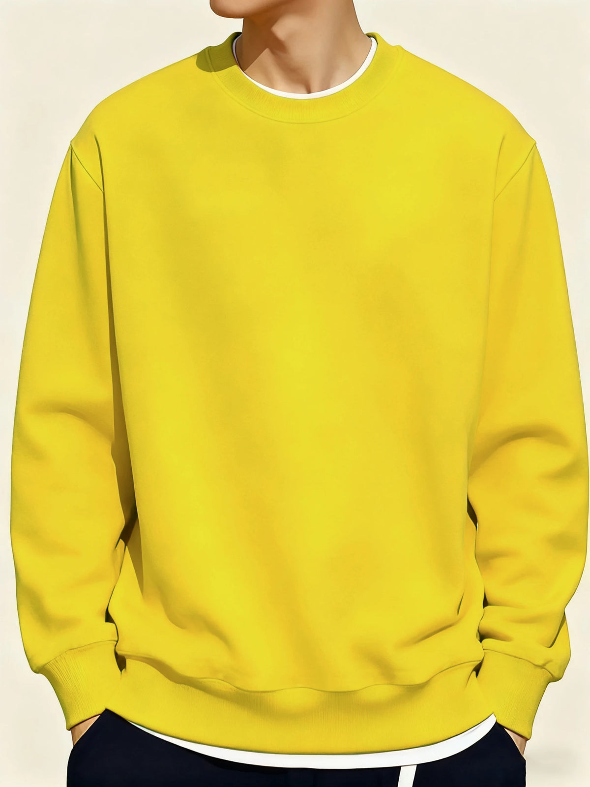 Men's Loose Pullover Sweatshirt Top