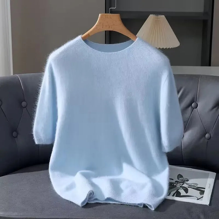 Men's Short-Sleeve Knit Sweater