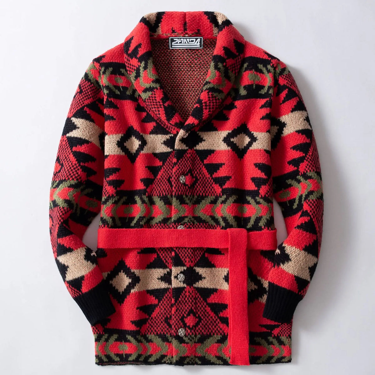Men's Striped Jacquard Cardigan Sweater