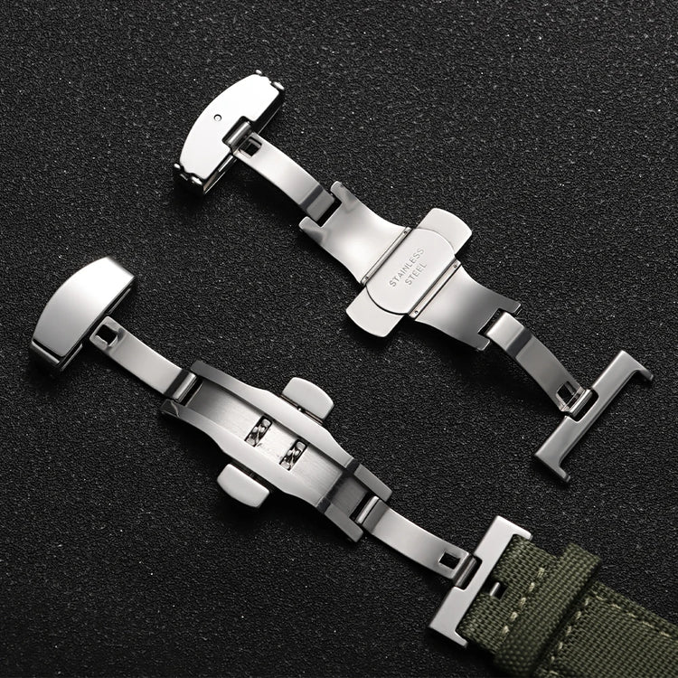 Watch Band Buckles 10mm 12mm 14mm16mm 20mm 22mm 24mm Stainless Steel Butterfly Buckle Polished Button Watchbands Clasp