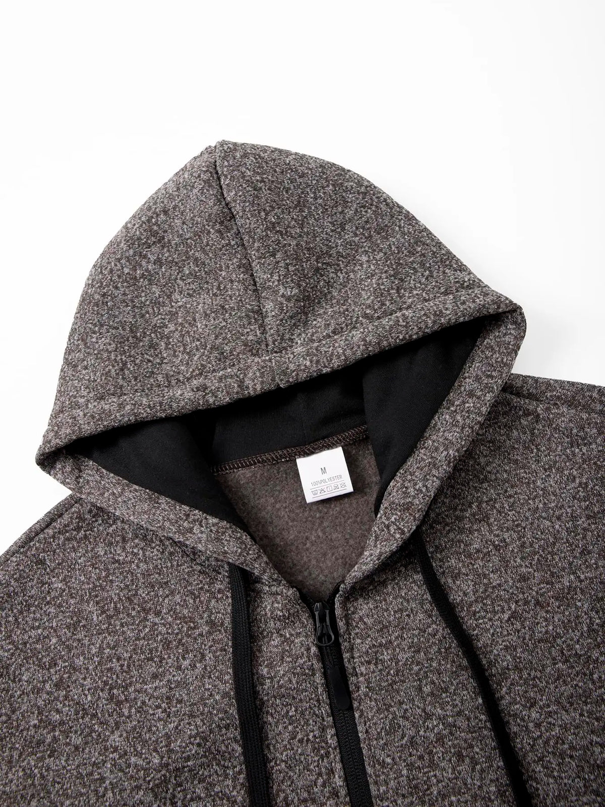 Men's Fleece-Lined Hooded Sweater Coat