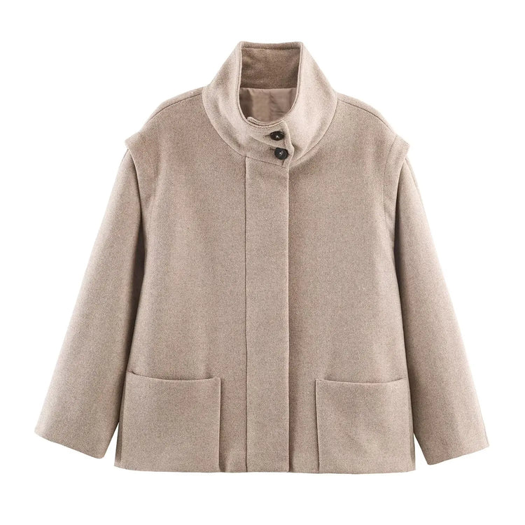 High-Collar Short Jacket