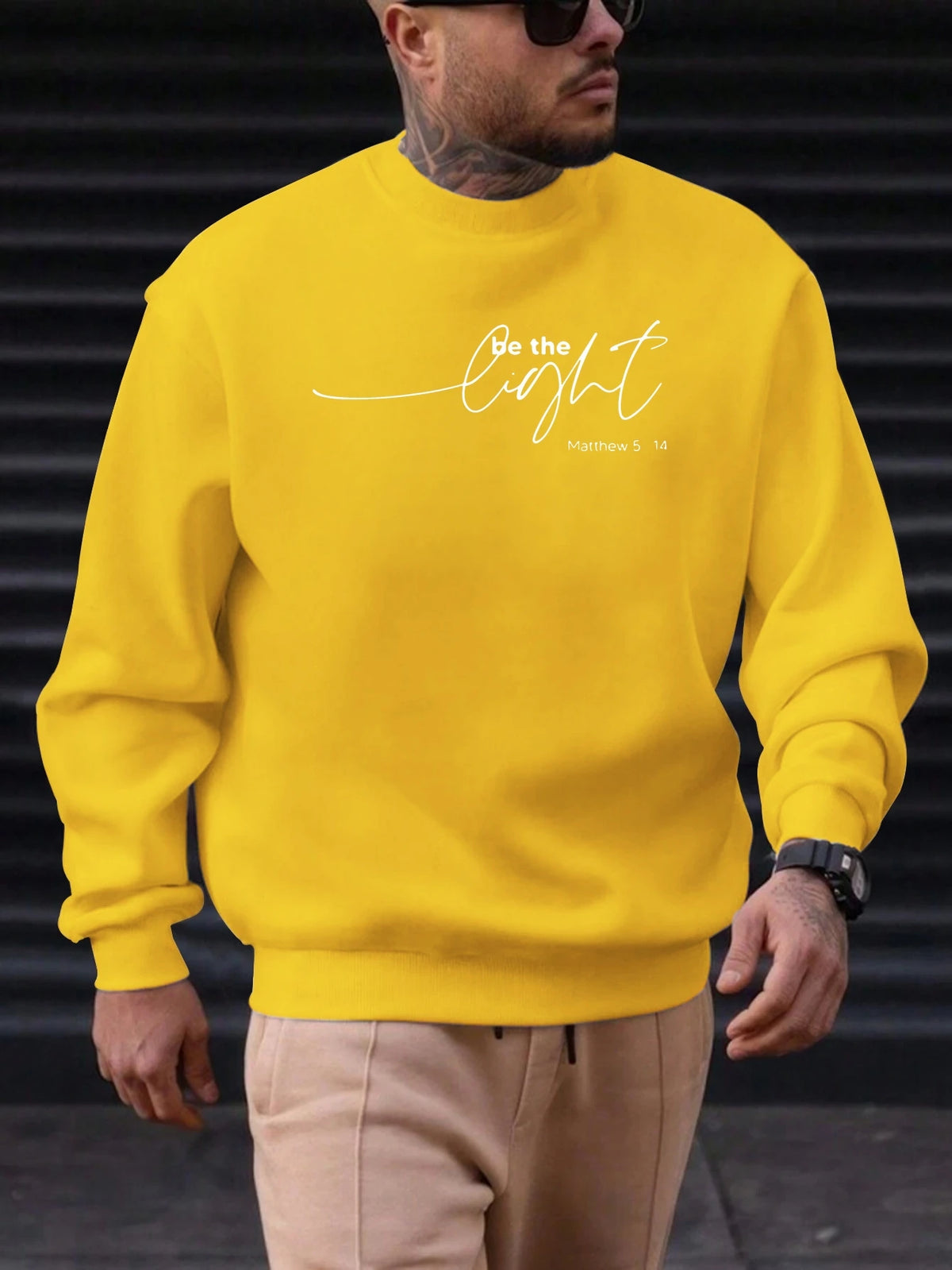 Men's "Be the Light" Sweatshirt Top