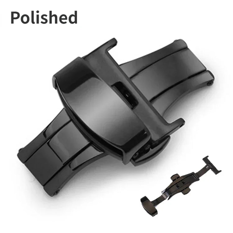 Watch Band Buckles 10mm 12mm 14mm16mm 20mm 22mm 24mm Stainless Steel Butterfly Buckle Polished Button Watchbands Clasp