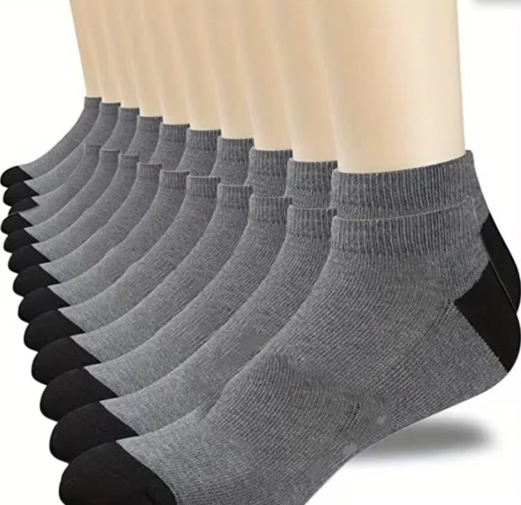 Men's Mid-Calf Sports Socks, 5 Pairs