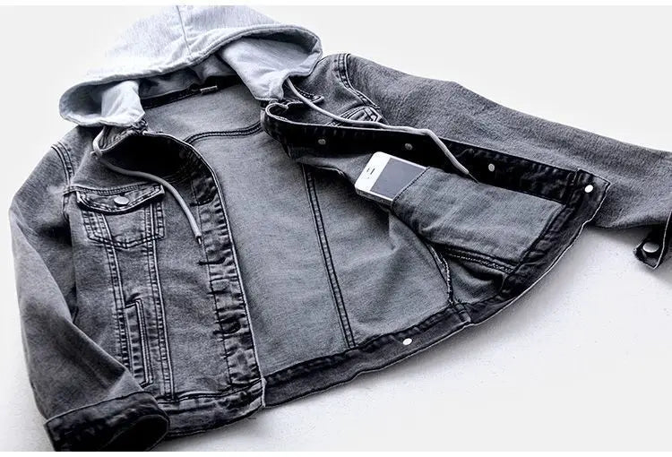 Slim Denim Moto Jacket