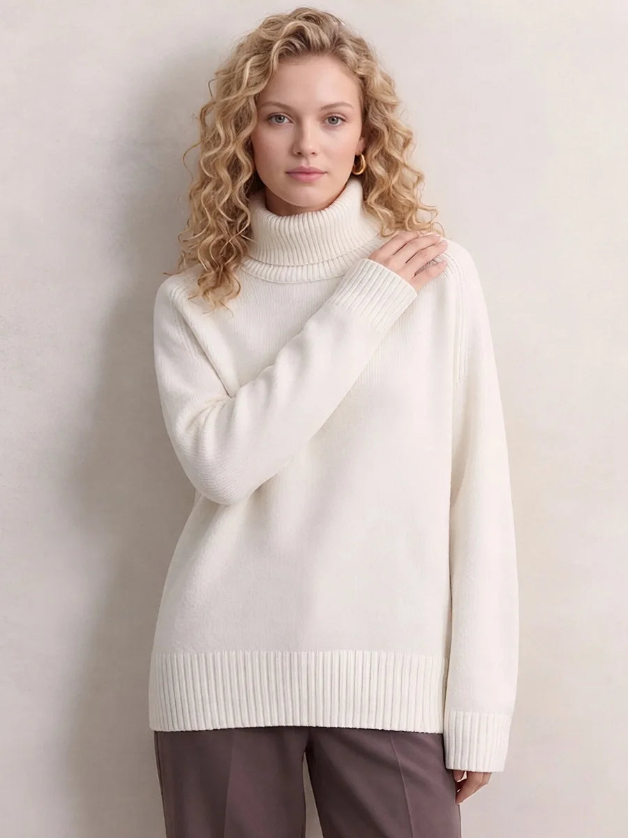 Oversized Chunky Turtleneck Sweater