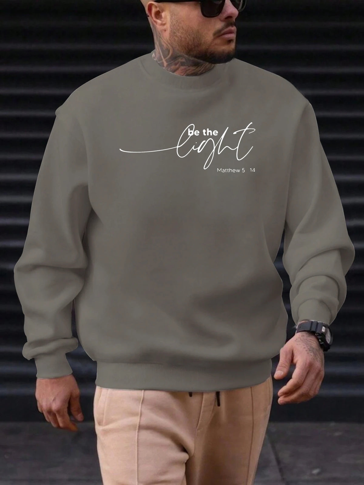 Men's "Be the Light" Sweatshirt Top