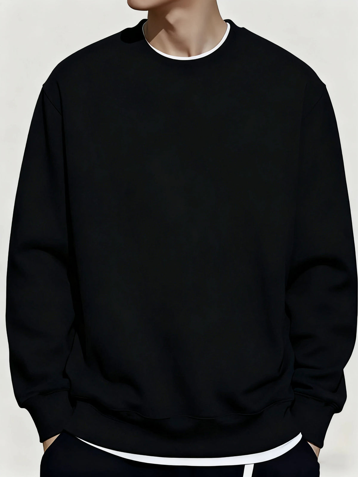 Men's Loose Pullover Sweatshirt Top