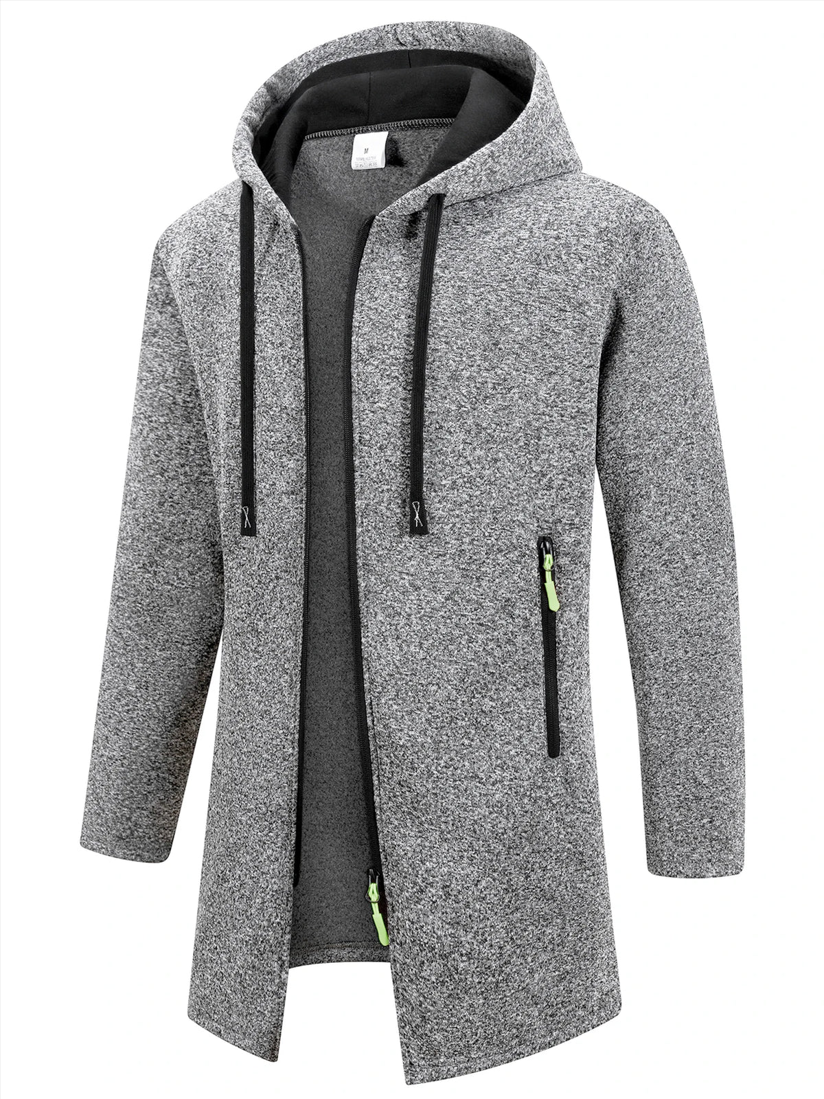 Men's Fleece-Lined Hooded Sweater Coat