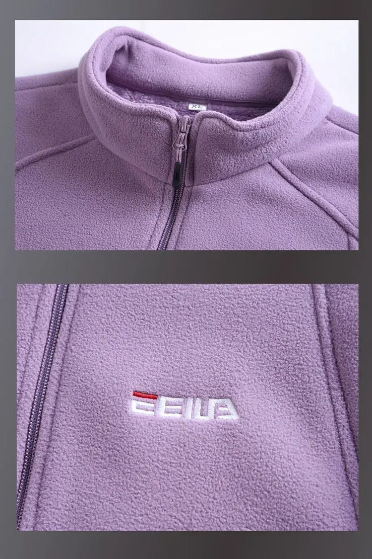 Stand-Collar Fleece Jacket
