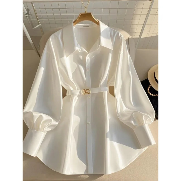 French-Style White Shirt