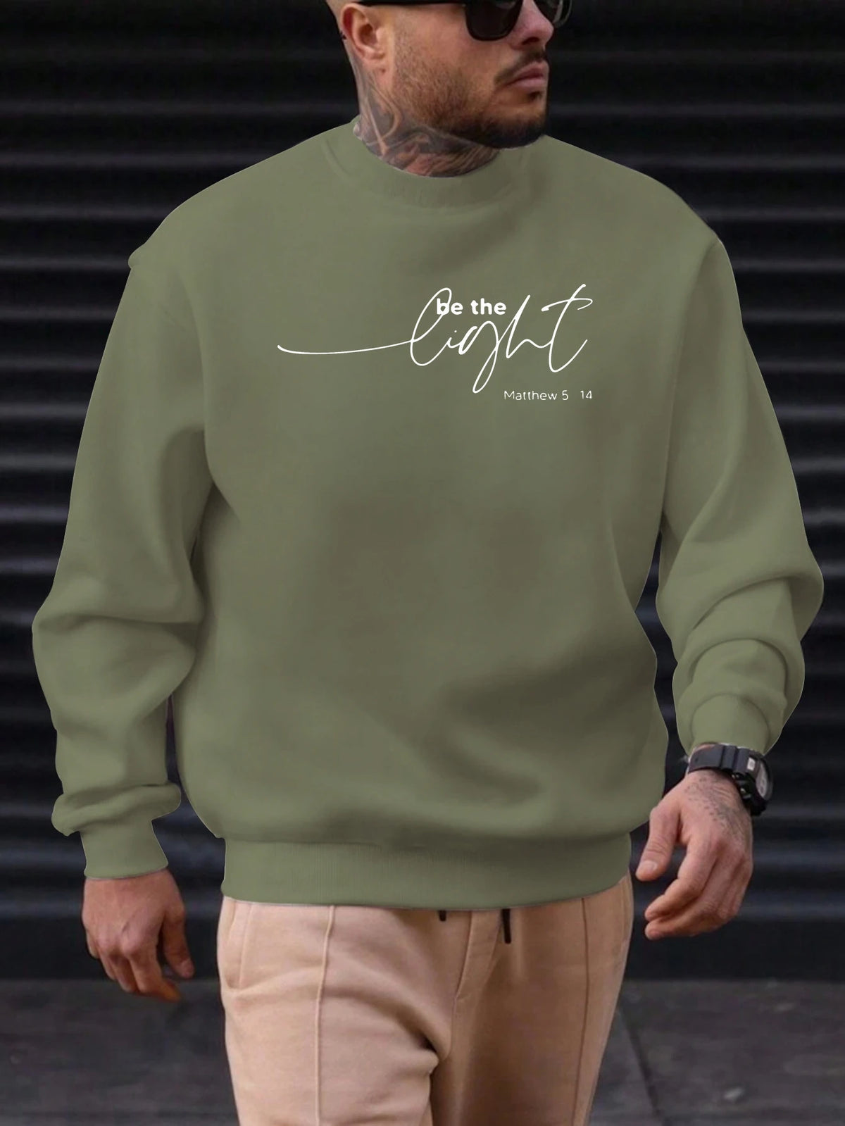 Men's "Be the Light" Sweatshirt Top