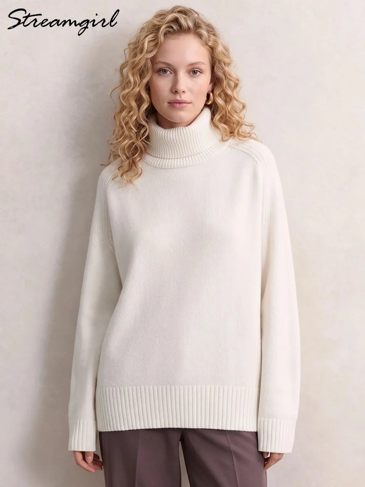 Oversized Chunky Turtleneck Sweater