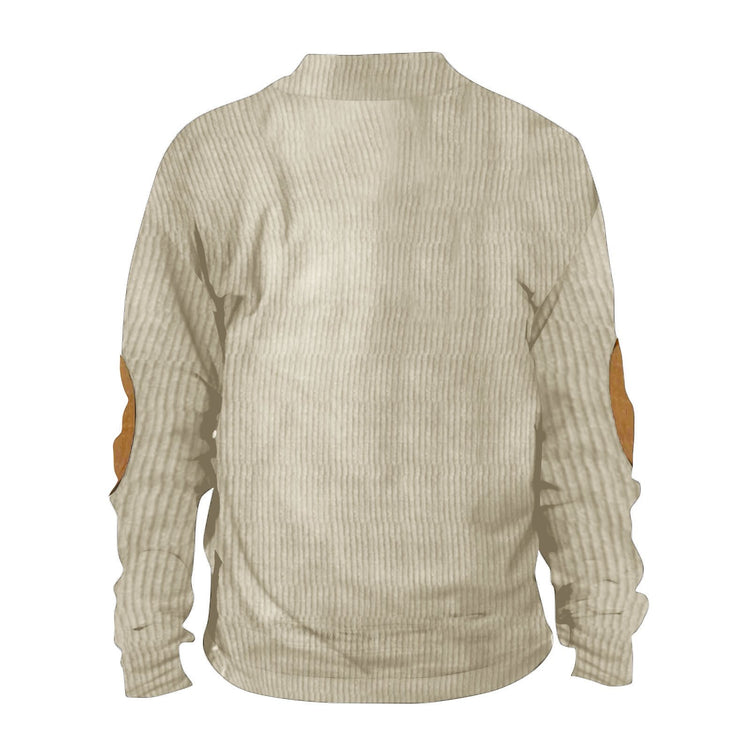 Men's Stand-Collar Pullover Sweater