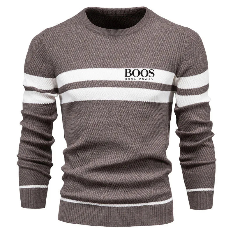 Men's Striped Knit Sweater