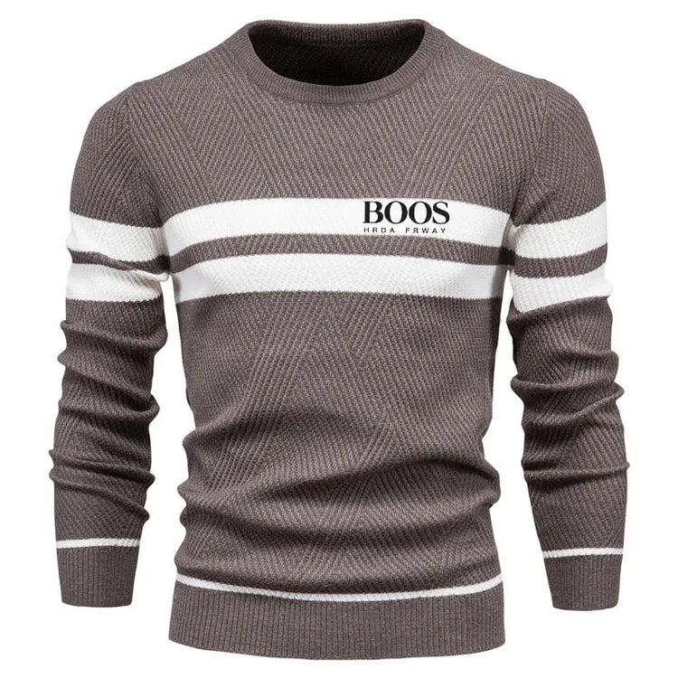 Men's Striped Knit Sweater