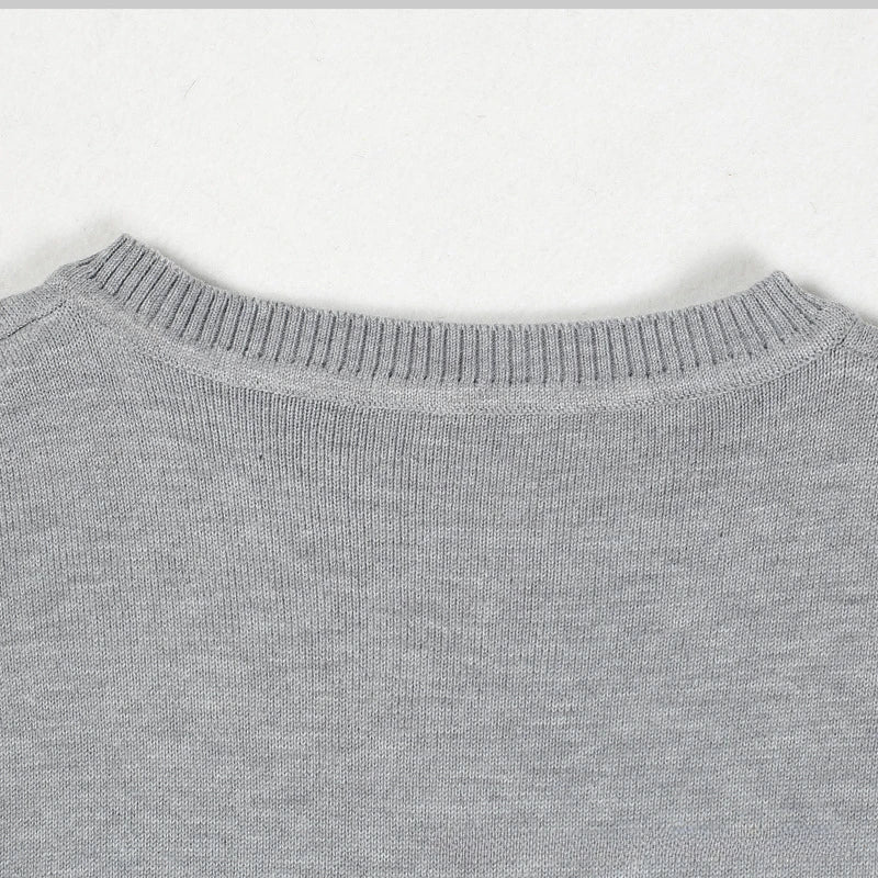 Men's Striped V-Neck Sweater Vest