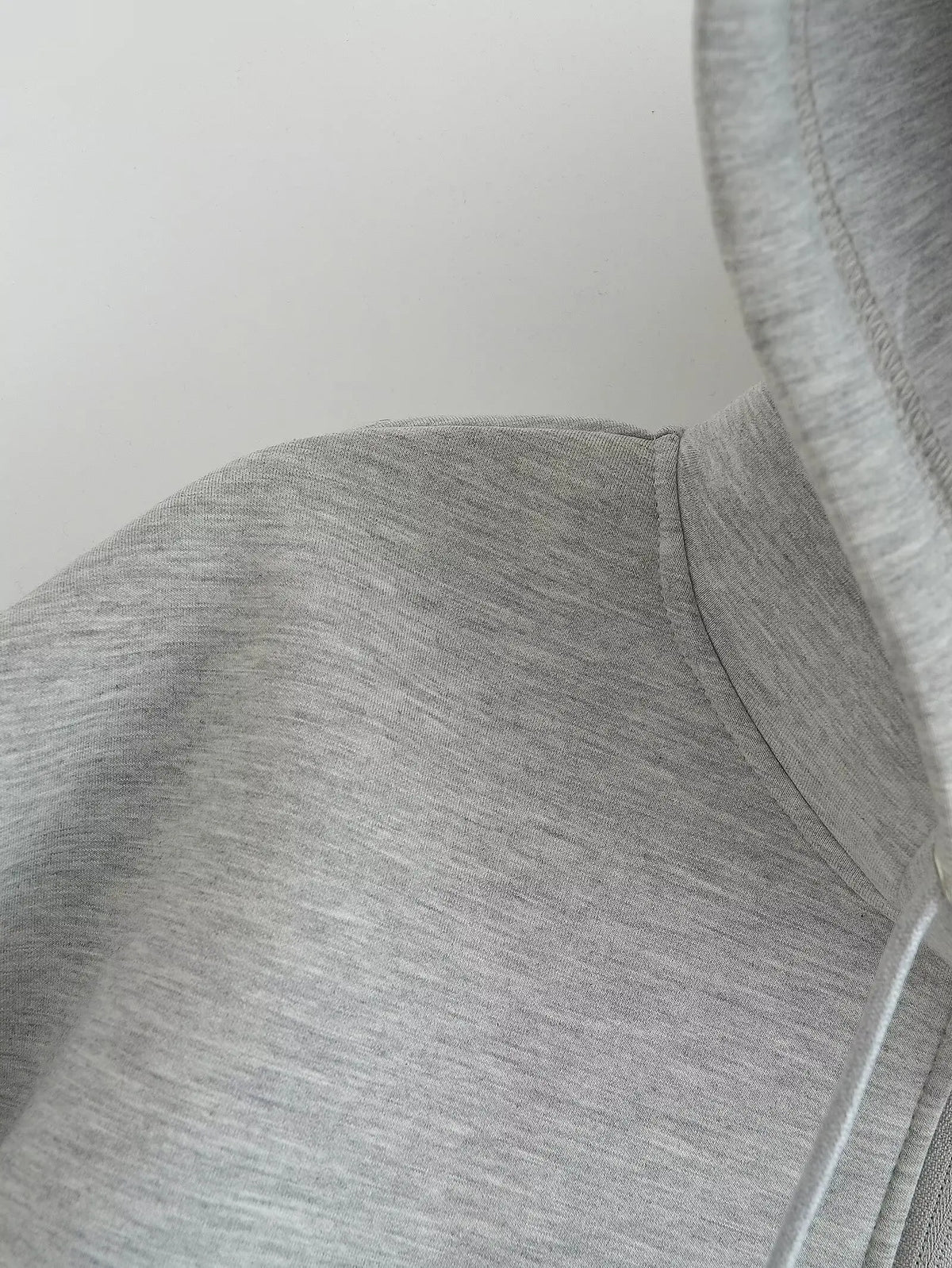 Gray Hooded Zip Jacket
