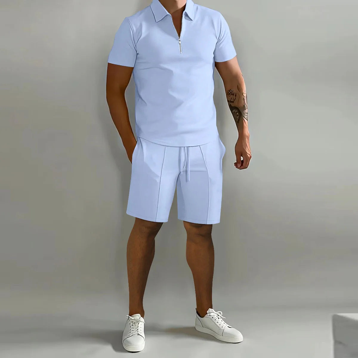 Men's Polo Shirt & Shorts Set