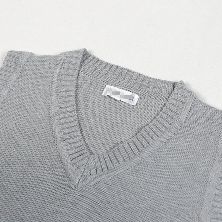 Men's Striped V-Neck Sweater Vest