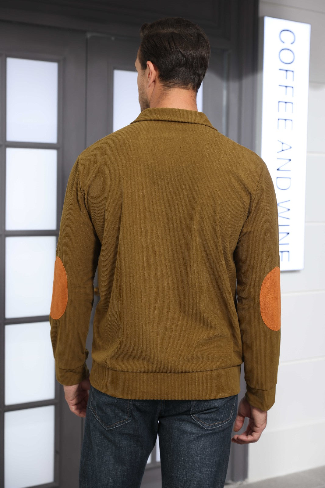 Men's Stand-Collar Pullover Sweater