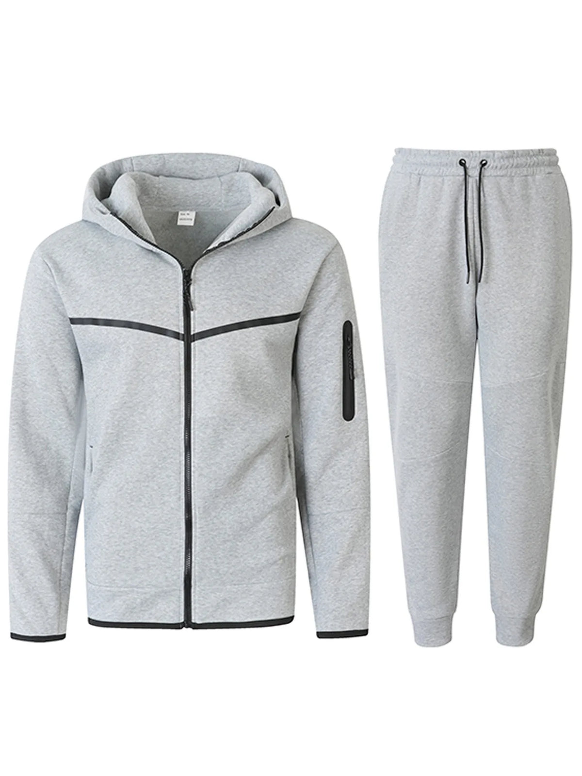 Men's Fleece-Lined Hoodie & Pants Set
