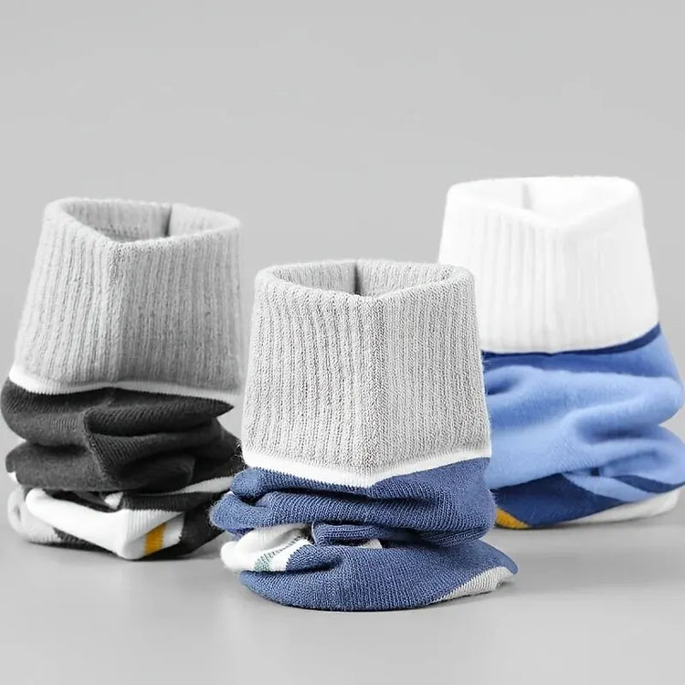 Men's Mid-Calf Sports Socks, 5 Pairs