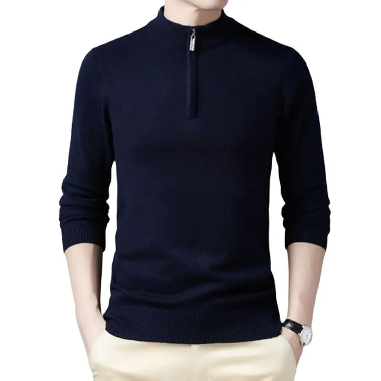 Men's Half-Zip Slim Sweater