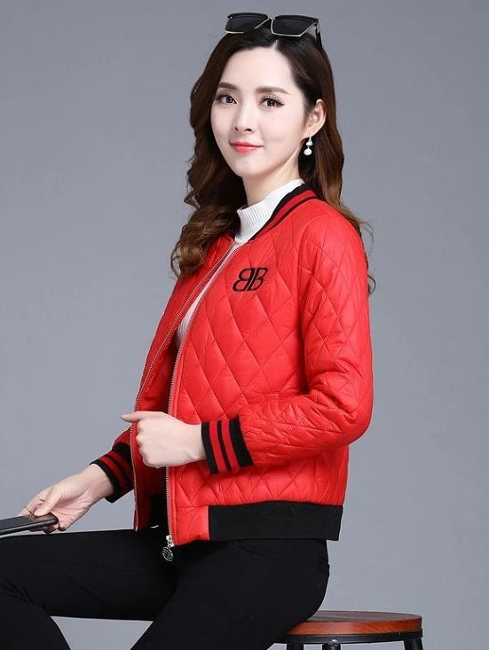 Quilted Bomber Jacket