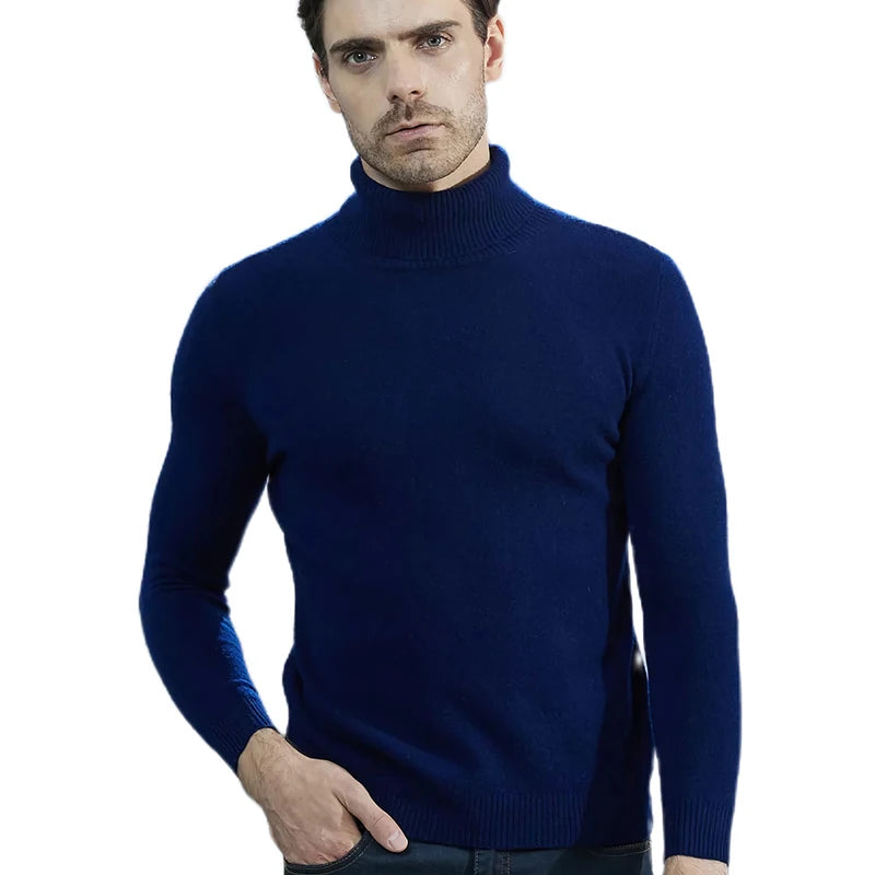 Men's Thick Turtleneck Sweater