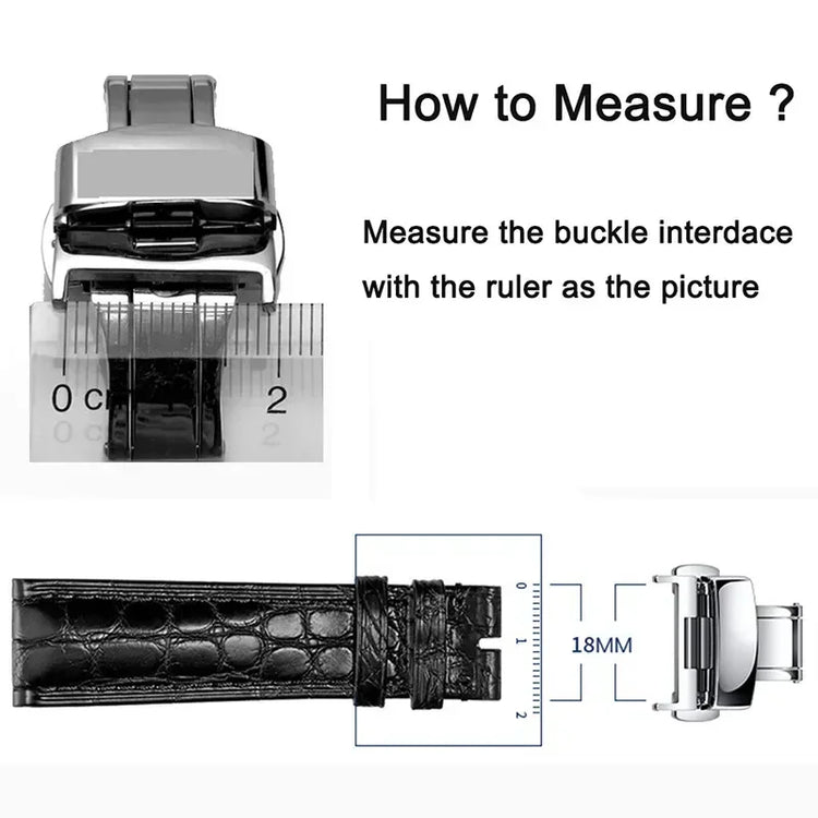 Watch Band Buckles 10mm 12mm 14mm16mm 20mm 22mm 24mm Stainless Steel Butterfly Buckle Polished Button Watchbands Clasp