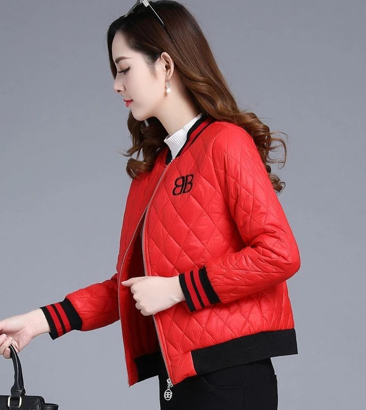 Quilted Bomber Jacket
