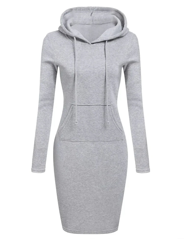 Hooded Sweatshirt Dress