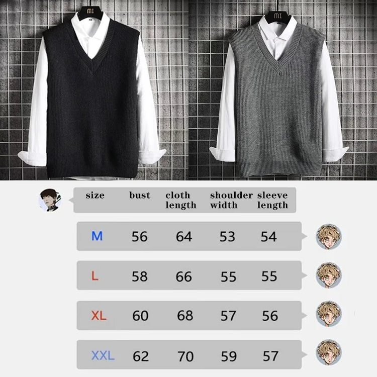 Men's V-Neck Knit Sweater Vest