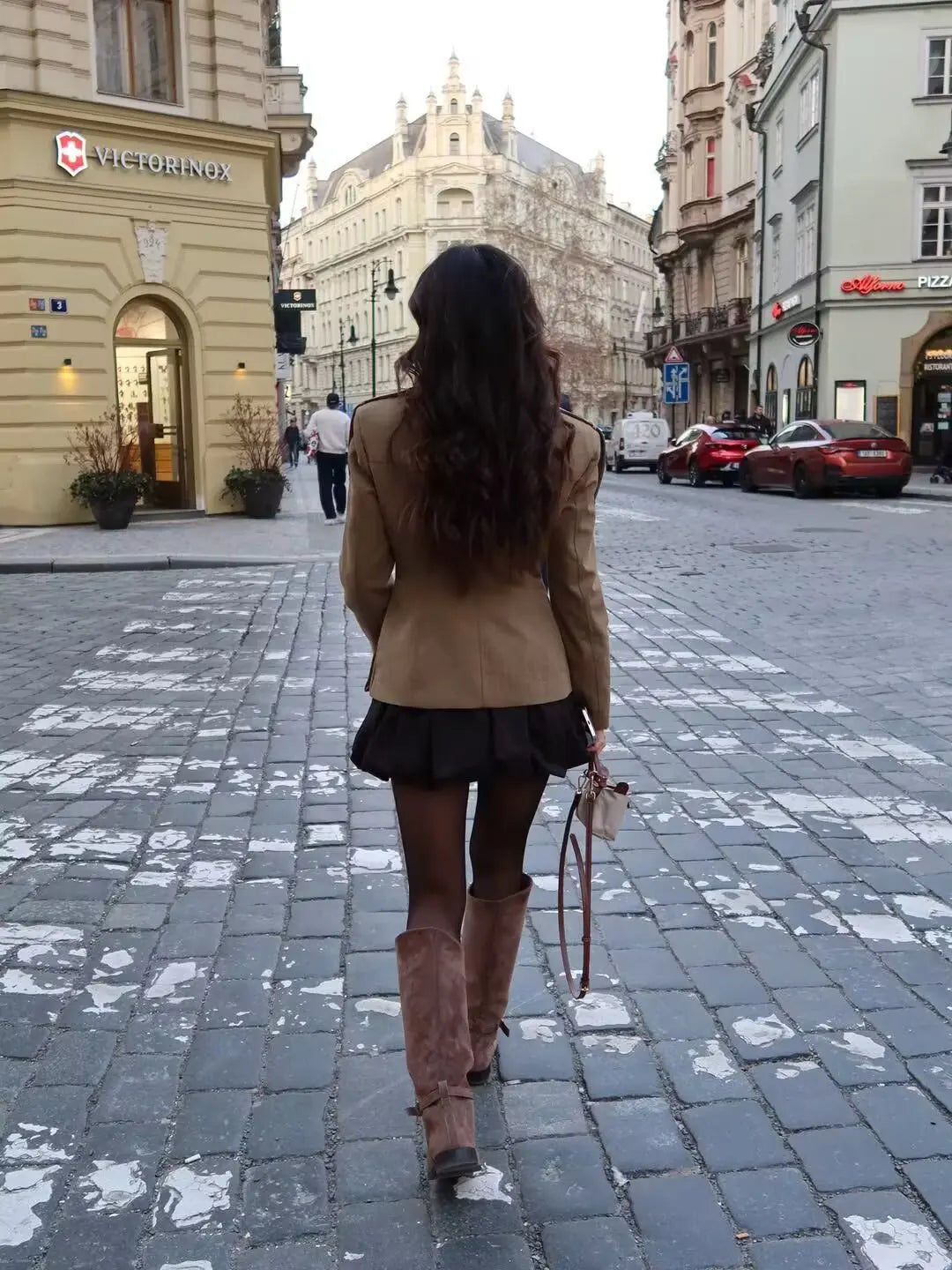 Stand-Collar Single-Breasted Jacket