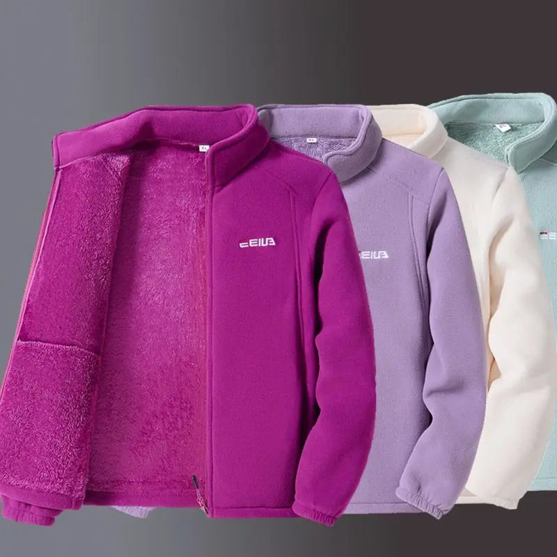 Stand-Collar Fleece Jacket