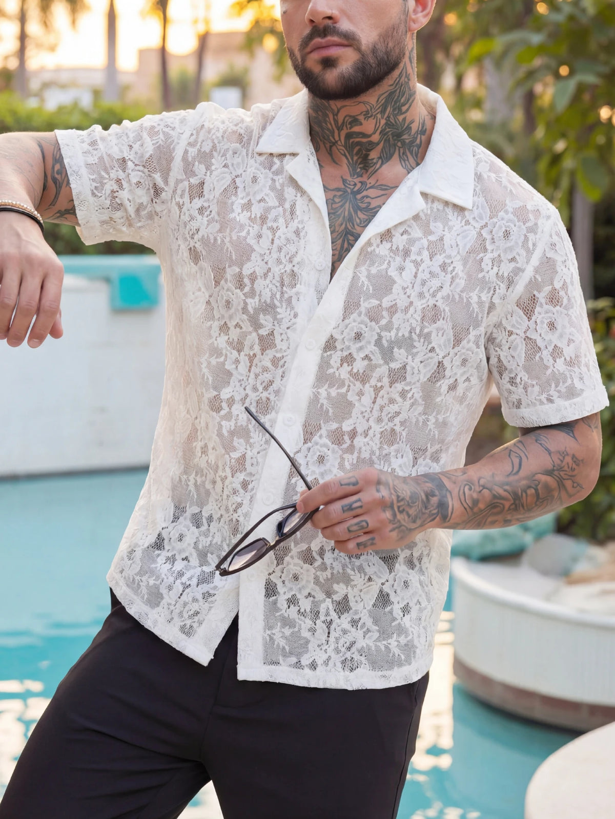 Men's Short-Sleeve Mesh Shirt